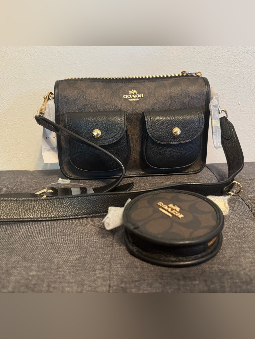 NWT Coach Signature Pennie Crossbody bag